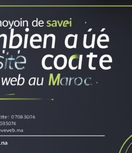 combien coûte un site web au Maroc