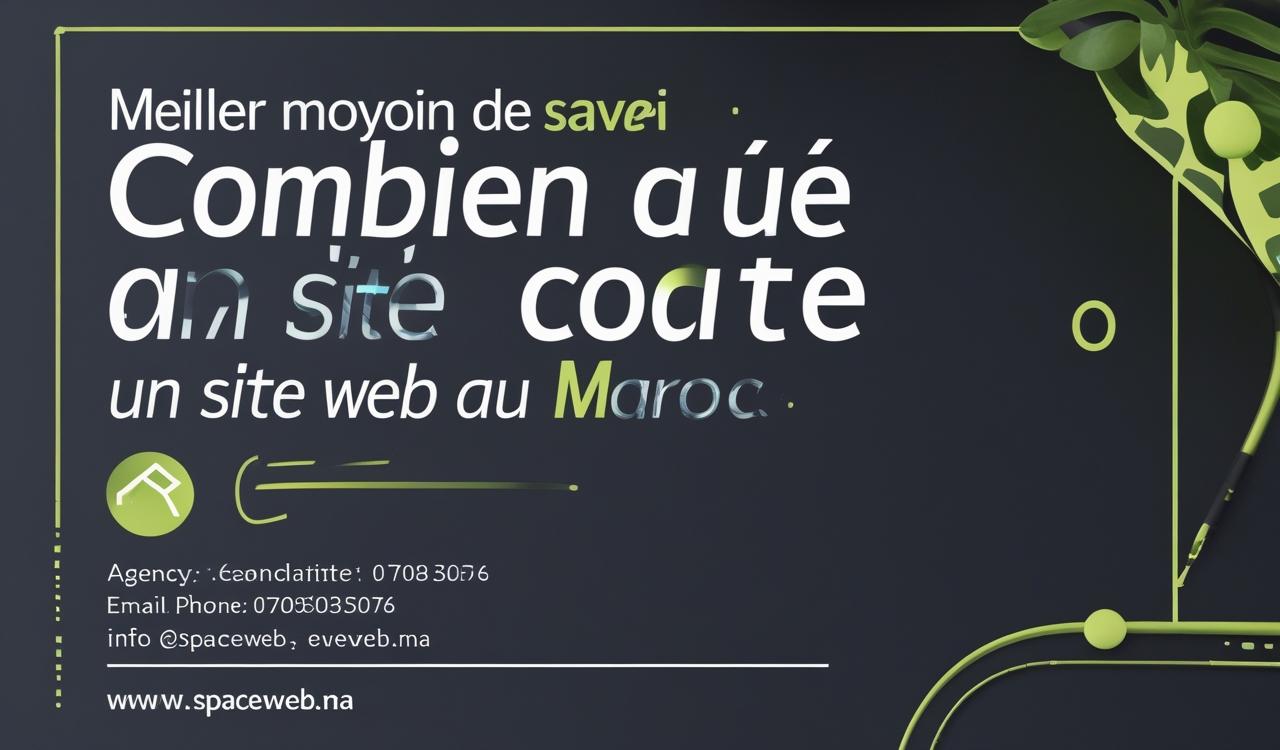 combien coûte un site web au Maroc
