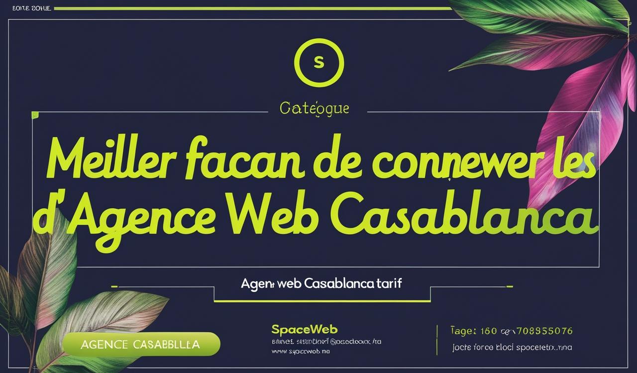 agence web Casablanca tarif