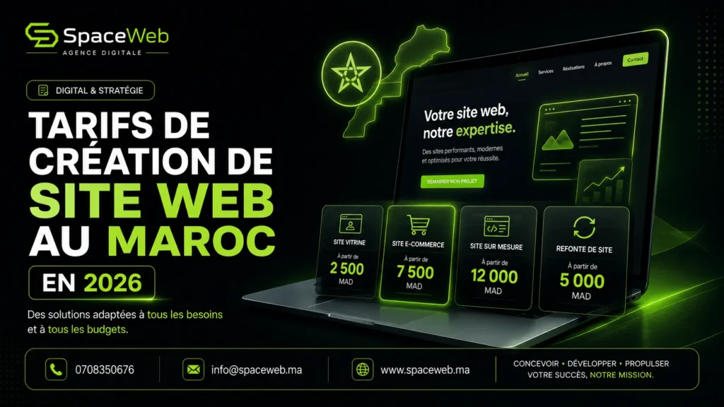 Tarifs de création de site web au Maroc en 2026