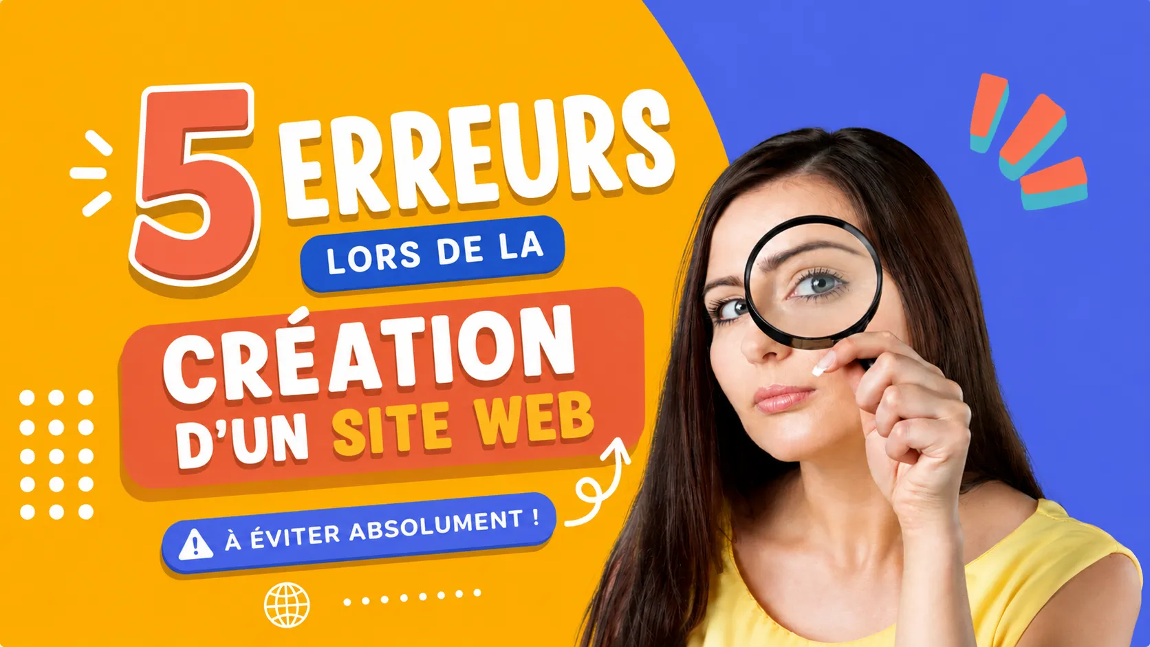 5 erreurs lors de la création d’un site web
