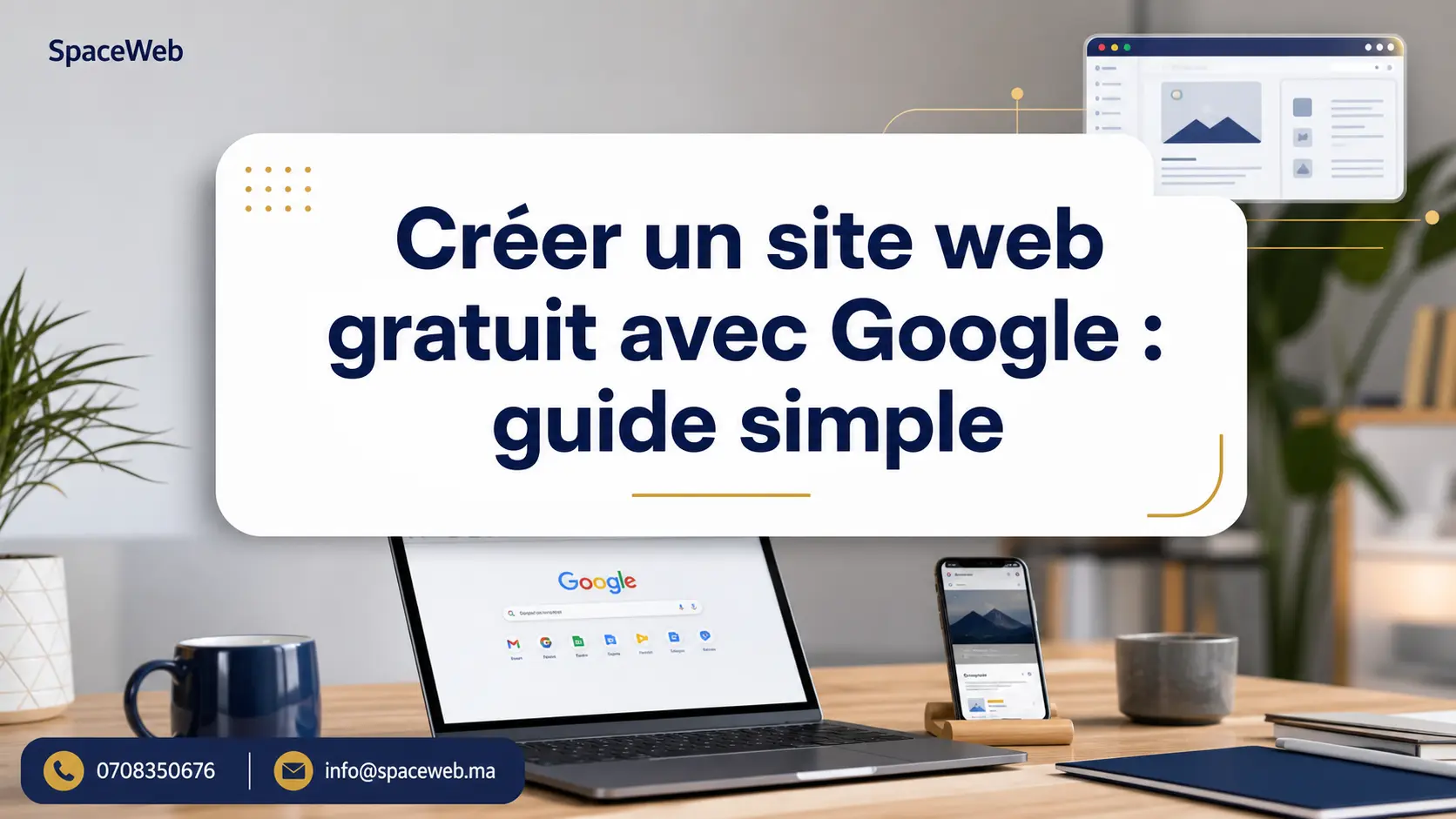 Créer un site web gratuit avec Google : guide simple