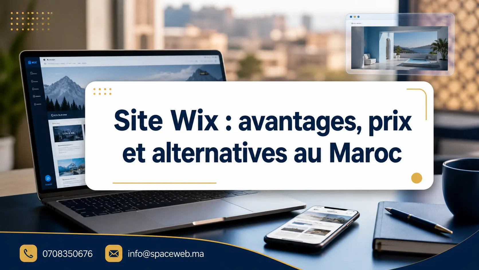 Site Wix : avantages, prix et alternatives au Maroc