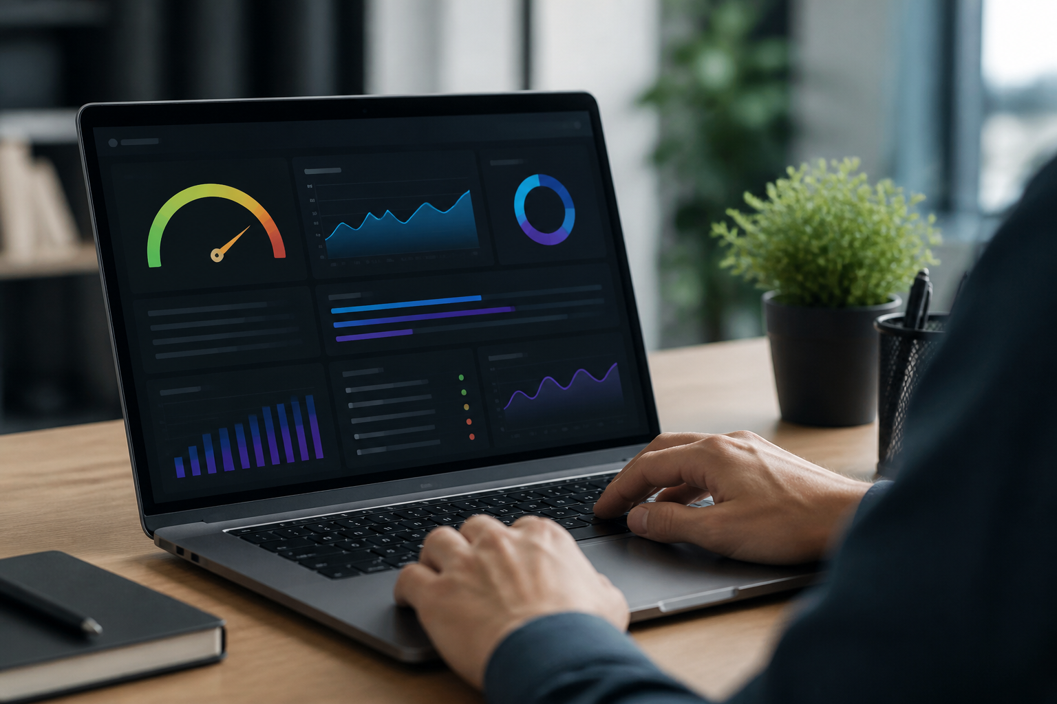 Les Meilleurs Thèmes WordPress Gratuits pour un Site Vitrine 3 Tableau de bord affichant des indicateurs de performance et de vitesse de site web