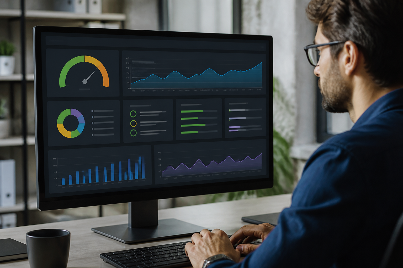 Meilleur Plugin de Cache WordPress Gratuit pour Accélérer son Site 5 Tableau de bord affichant des indicateurs de performance et d'analyse de site web