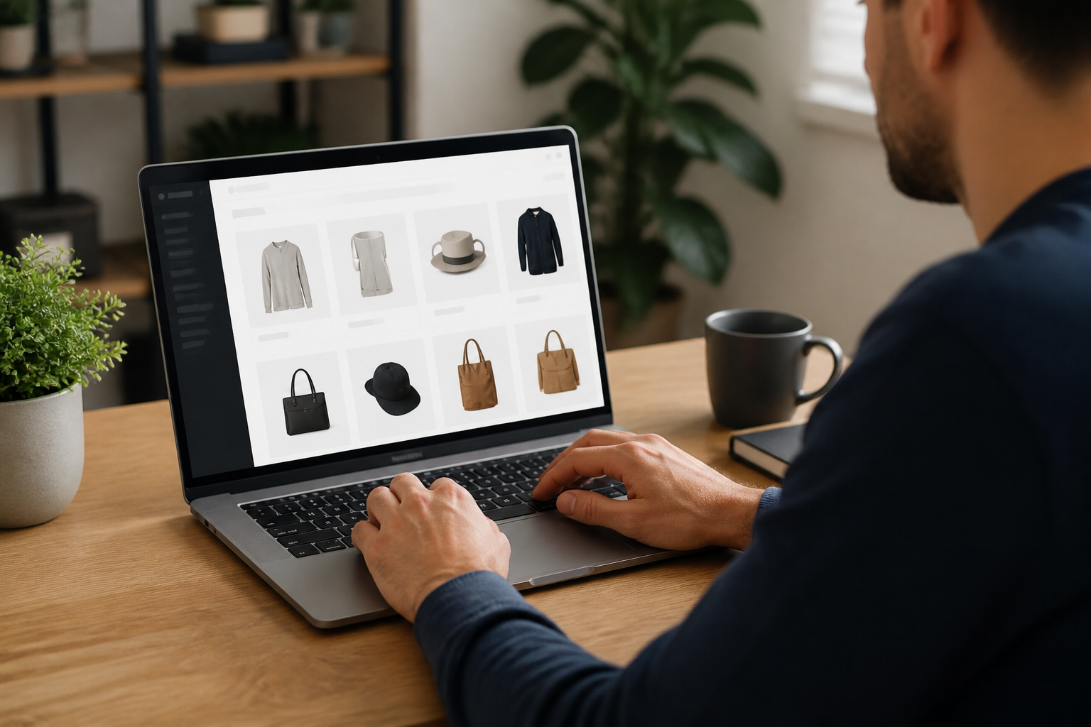 Les Meilleurs Constructeurs de Pages WordPress (Gratuits) en 2026 4 Gestion d'une boutique en ligne WooCommerce sur ordinateur portable