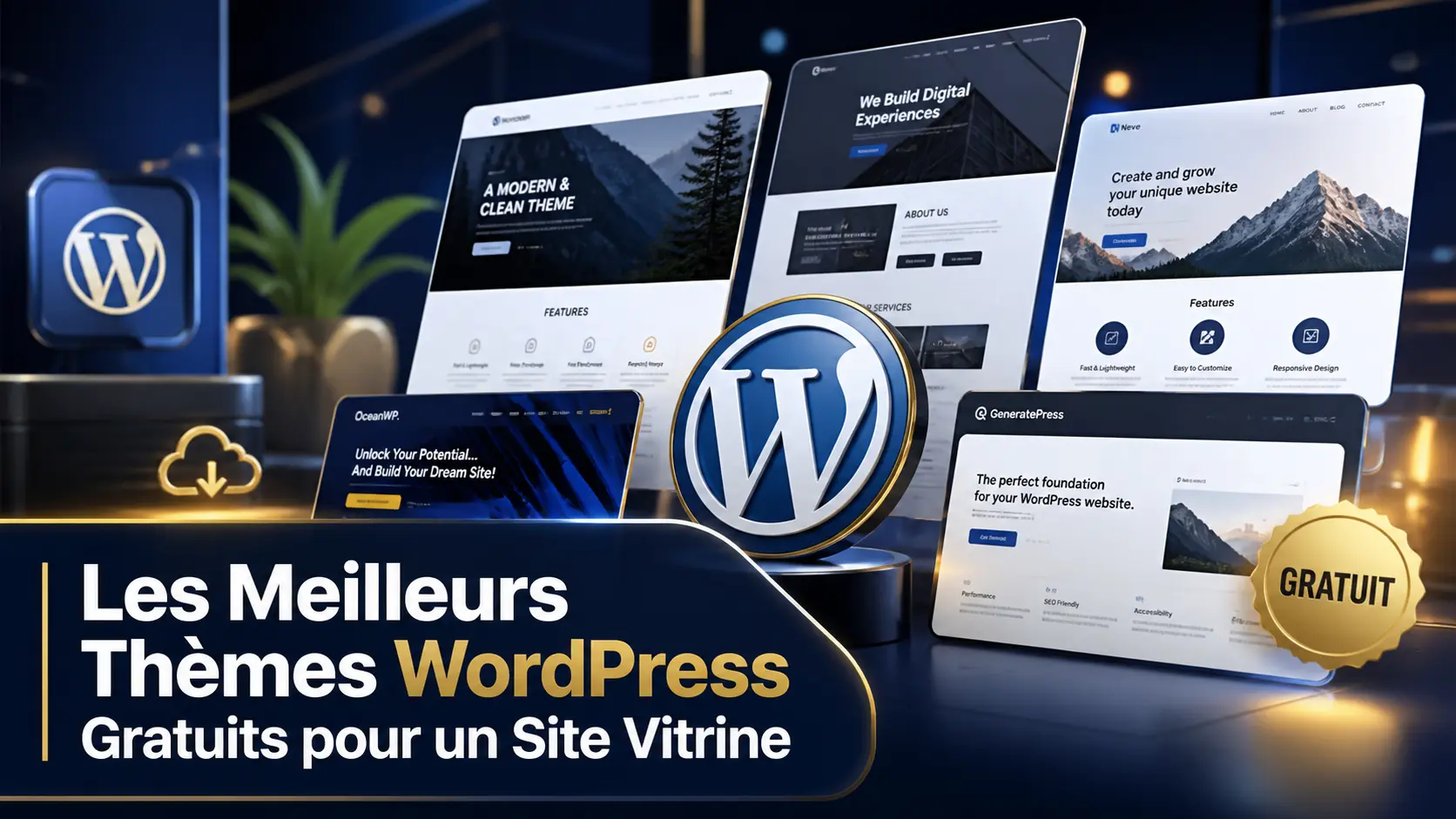thème wordpress gratuit site vitrine