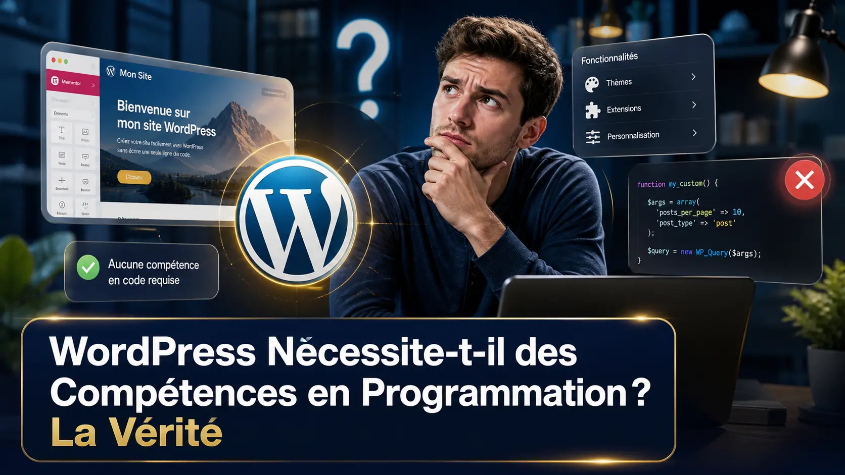 wordpress compétences programmation